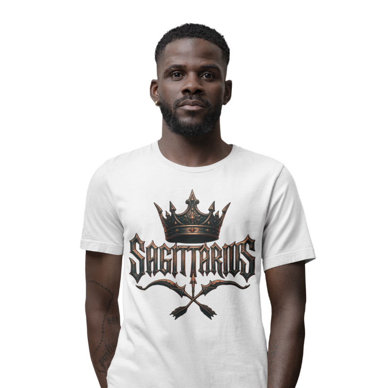 Sagittarius No Limits Just Targets T-Shirt front zodiac design