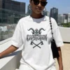 Capricorn Earned Not Given white T-Shirt front gothic zodiac design