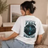Pisces “Feel Deeper” T-Shirt Pisces Feel Deeper white T-Shirt oversized back graphic