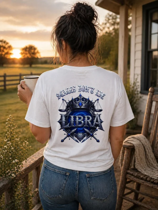 Libra Scales Don’t Lie T-Shirt | Gothic Zodiac Streetwear