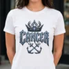 Cancer Shell Shock T-Shirt front white gothic zodiac design