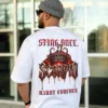 Scorpio Sting Once Haunt Forever T-Shirt oversized back graphic