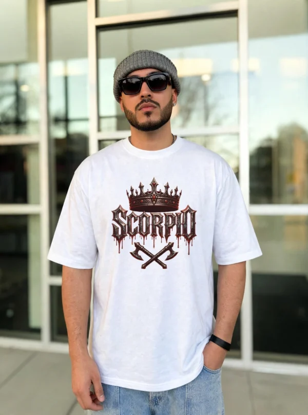 Scorpio Sting Once Haunt Forever T-Shirt | Gothic Zodiac Streetwear