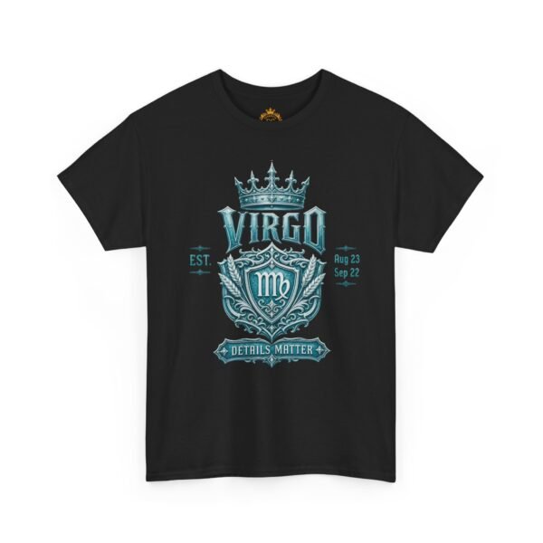 Virgo “Details Matter”Gothic Crest T-Shirt