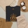 Leo “Born to Shine” Gothic Zodiac Crest T-Shirt