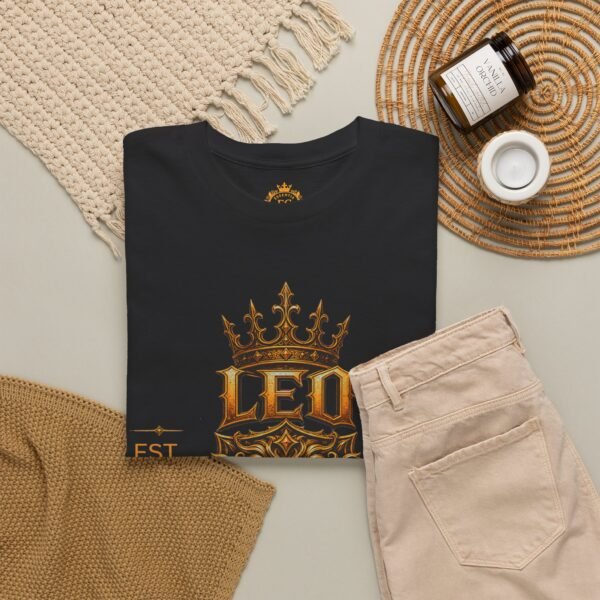 Leo “Born to Shine” Gothic Zodiac Crest T-Shirt