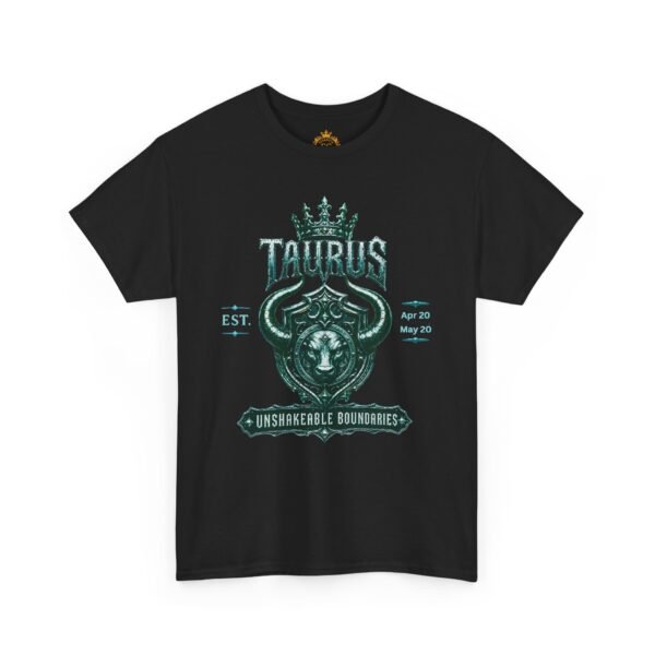 Taurus “Unshakeable Boundaries” Gothic Crest T-Shirt