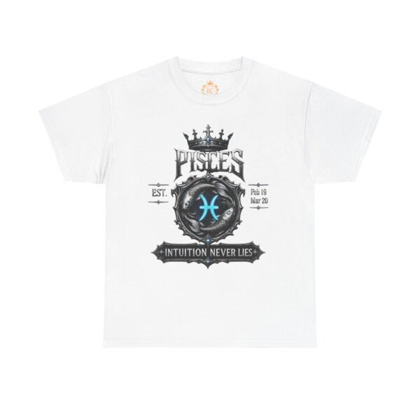 12976006182818584231_2048.jpeg Pisces “Intuition Never Lies” Gothic Zodiac Crest T-Shirt