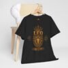 Leo “Born to Shine” Gothic Zodiac Crest T-Shirt
