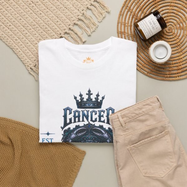 Cancer “Hard Shell, Big Heart” Gothic Zodiac Crest T-Shirt
