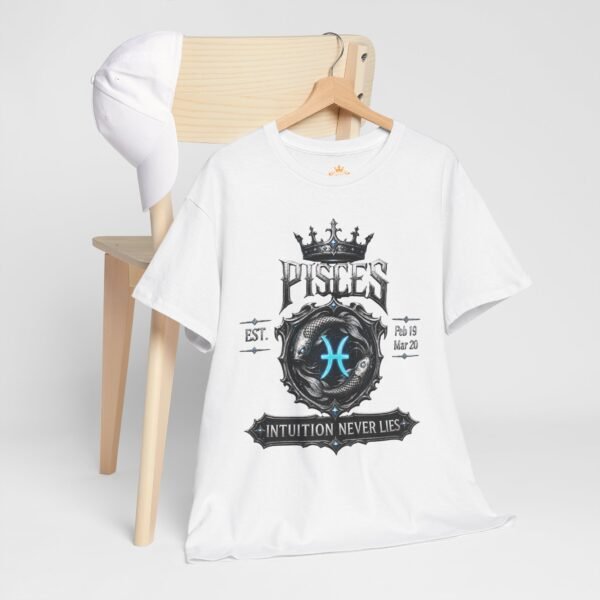 518513189087195378_2048.jpeg Pisces “Intuition Never Lies” Gothic Zodiac Crest T-Shirt