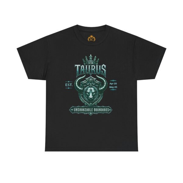 Taurus “Unshakeable Boundaries” Gothic Crest T-Shirt