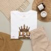 Leo “Born to Shine” Gothic Zodiac Crest T-Shirt