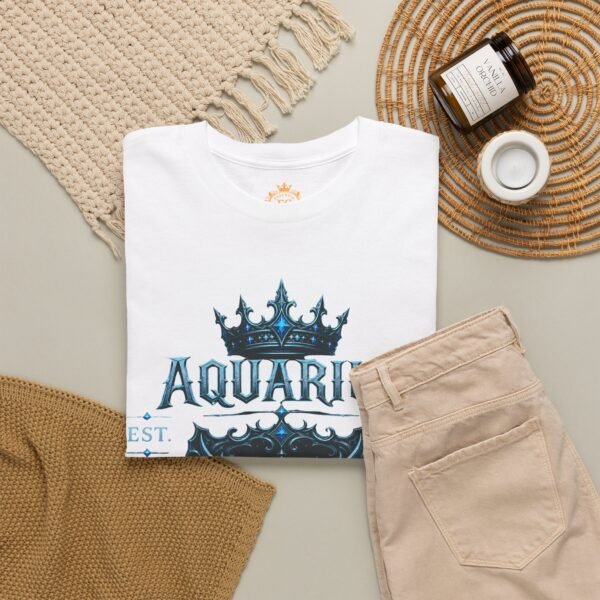 Aquarius “Unapologetically Unique” Gothic Zodiac Crest T-Shirt