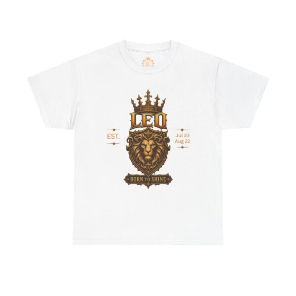 Leo “Born to Shine” Gothic Zodiac Crest T-Shirt