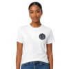 Aquarius Born to Disrupt Zodiac T-Shirt | Essentia Collective Aquarius zodiac T-shirt with premium embroidered Water Bearer front crest