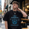 Aquarius “Unapologetically Unique” Gothic Zodiac Crest T-Shirt