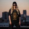 Leo “Born to Shine” Gothic Zodiac Crest T-Shirt