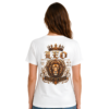 Leo Born to Lead Zodiac T-Shirt | Essentia Collective Leo Born to Lead crowned Lion gothic zodiac T-shirt back graphic
