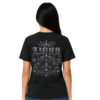 Libra Balanced Not Bland gothic Scales zodiac T-shirt back graphic