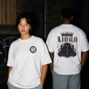 Libra Balanced Not Bland embroidered crest gothic streetwear T-shirt