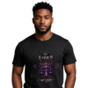 Libra Born To Balance model mock Libra “Born to Balance” Gothic Zodiac Crest T-Shirt