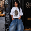 Scorpio Trust No One lifestyle mockup Scorpio “Trust No One” Gothic Crest T-Shirt