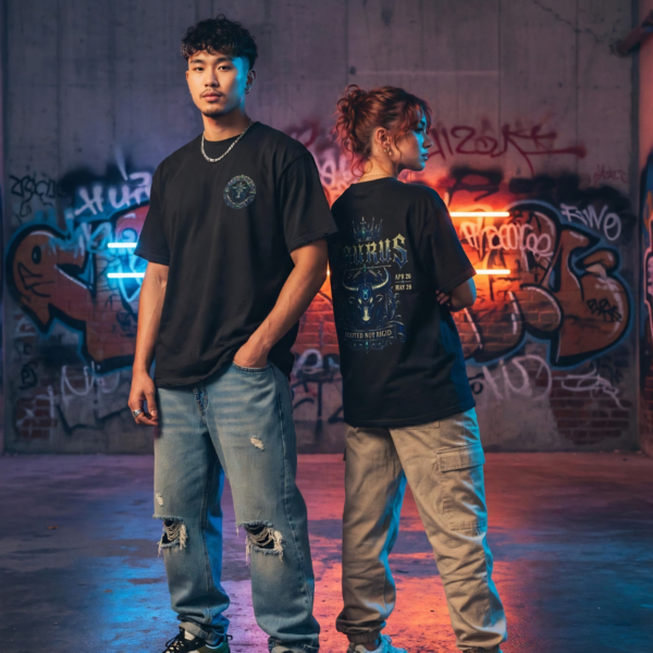 Taurus Rooted Not Rigid embroidered crest gothic streetwear T-shirt